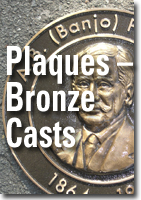 Bronze cast Plaques